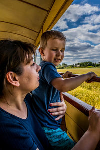 Father and son daughter
