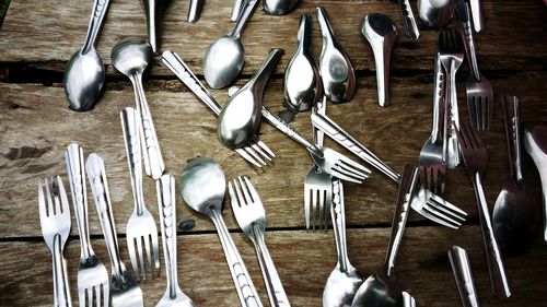 Close-up of objects on table