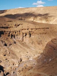 Scenic view of desert against sky