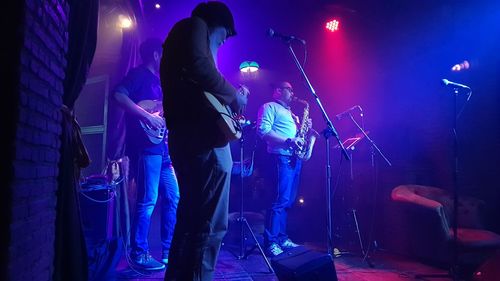 Group of people at night