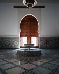 Interior of building