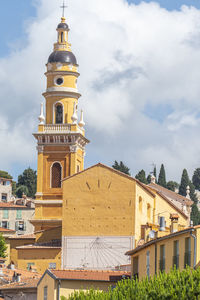 The beautiful basilica of menton in the historic center