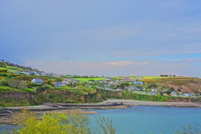 Scenic view of river against sky