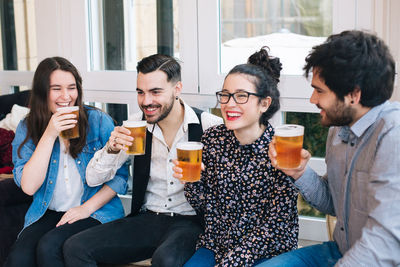 Group of people at restaurant