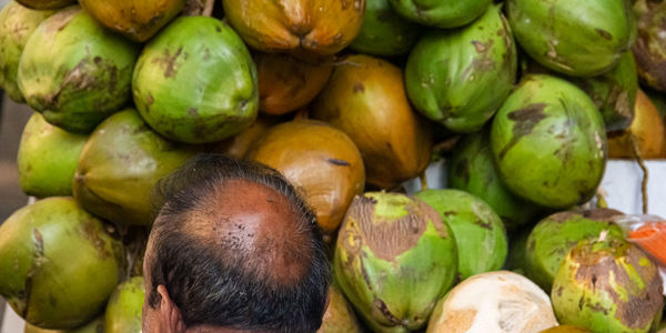 Full frame shot of fruits for sale in market