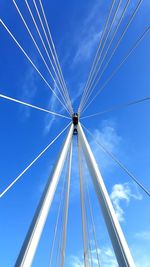 Low angle view of bridge against sky