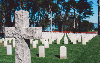 Cross at cemetery