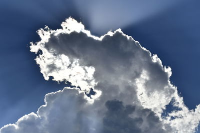 Low angle view of clouds in sky