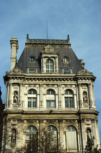 Low angle view of historical building against sky