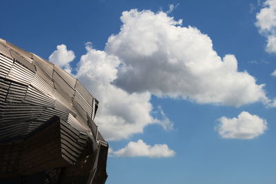 Low angle view of building against sky