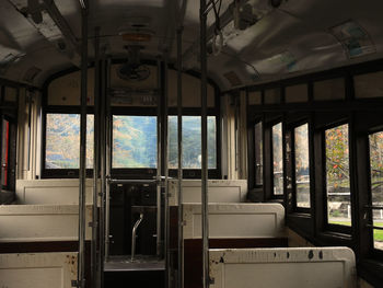 Interior of train