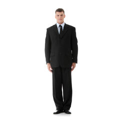 Full length of a man standing against white background