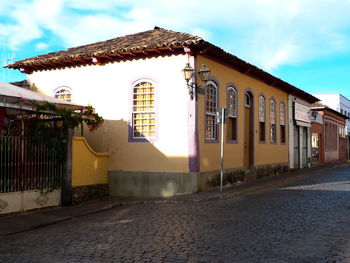 Houses against sky