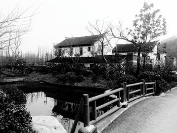 Built structure with trees in background