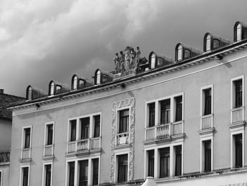 Low angle view of building against sky