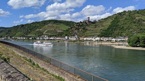 Scenic view of river against sky