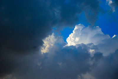 Low angle view of clouds in sky