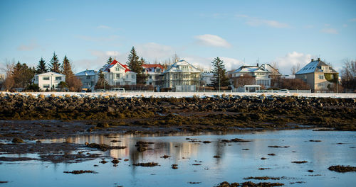 Small houses by the seaside