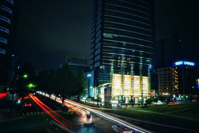 City street at night