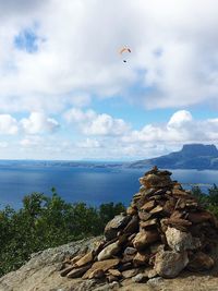 Scenic view of sea against sky