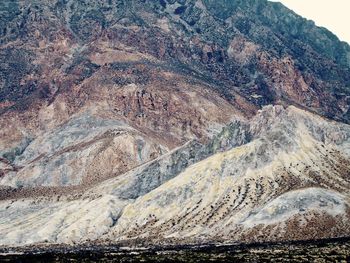 Aerial view of mountain range