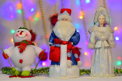 Close-up of christmas decorations