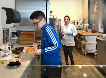 People working in office