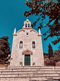 Low angle view of building against sky