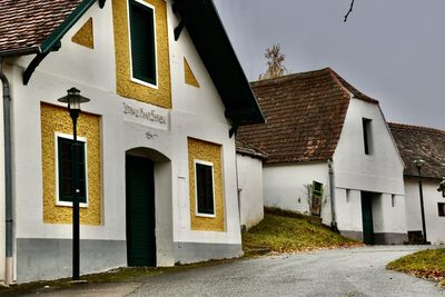 Houses in city