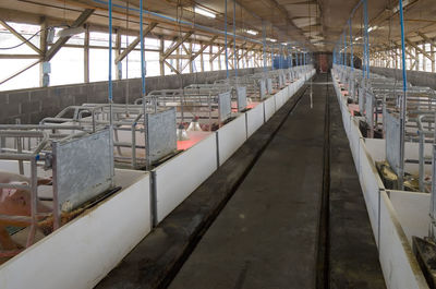 Interior of abandoned factory