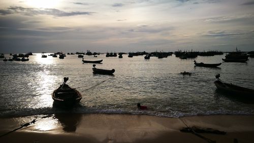 Scenic view of sea against sky