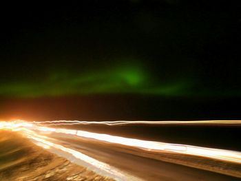 Scenic view of sky at night