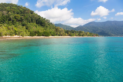 Scenic view of sea against sky