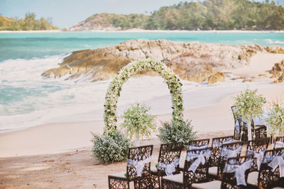 Scenic view of beach