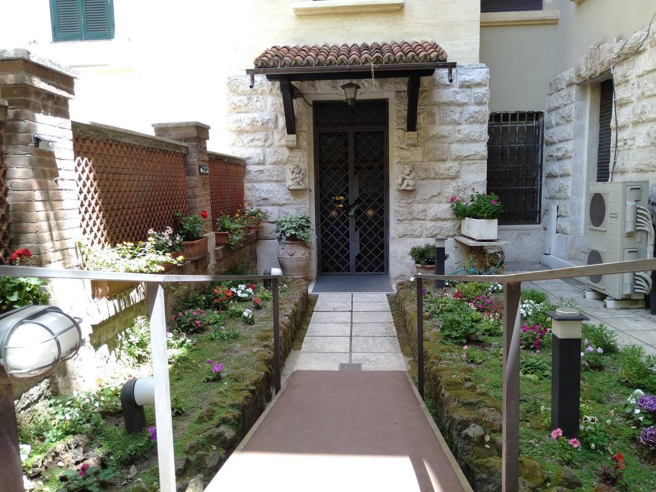 FOOTPATH AMIDST BUILDINGS