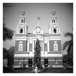 Low angle view of church against sky