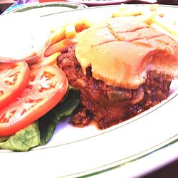Close-up of meat on plate