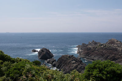 Scenic view of sea against sky