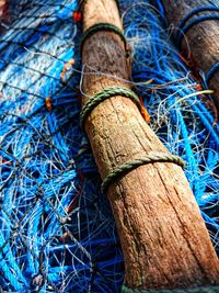 Close-up of fishing net