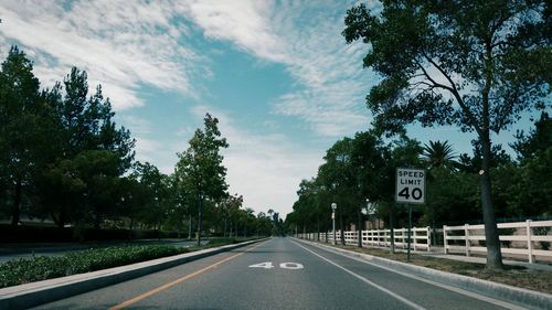 Road passing through country road