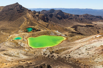 Aerial view of a desert