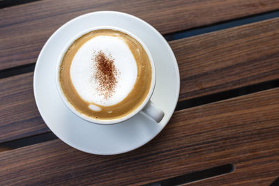 Close-up of coffee on table