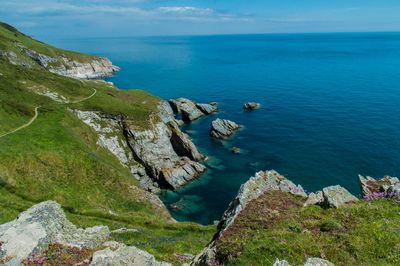 Scenic view of sea against sky