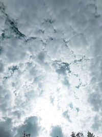 Low angle view of clouds in sky