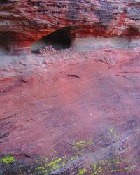 Aerial view of rock formation