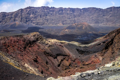 Aerial view of desert