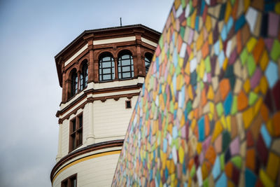 Low angle view of building against sky