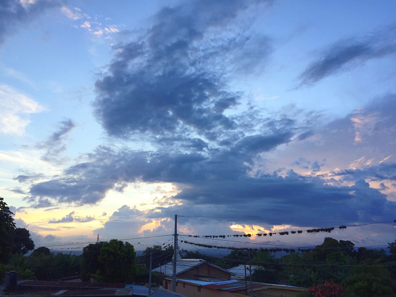 DRAMATIC SKY OVER CLOUDS