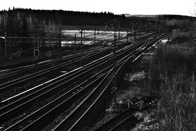 Train on railroad track