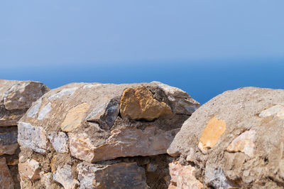 Rock formations in sea